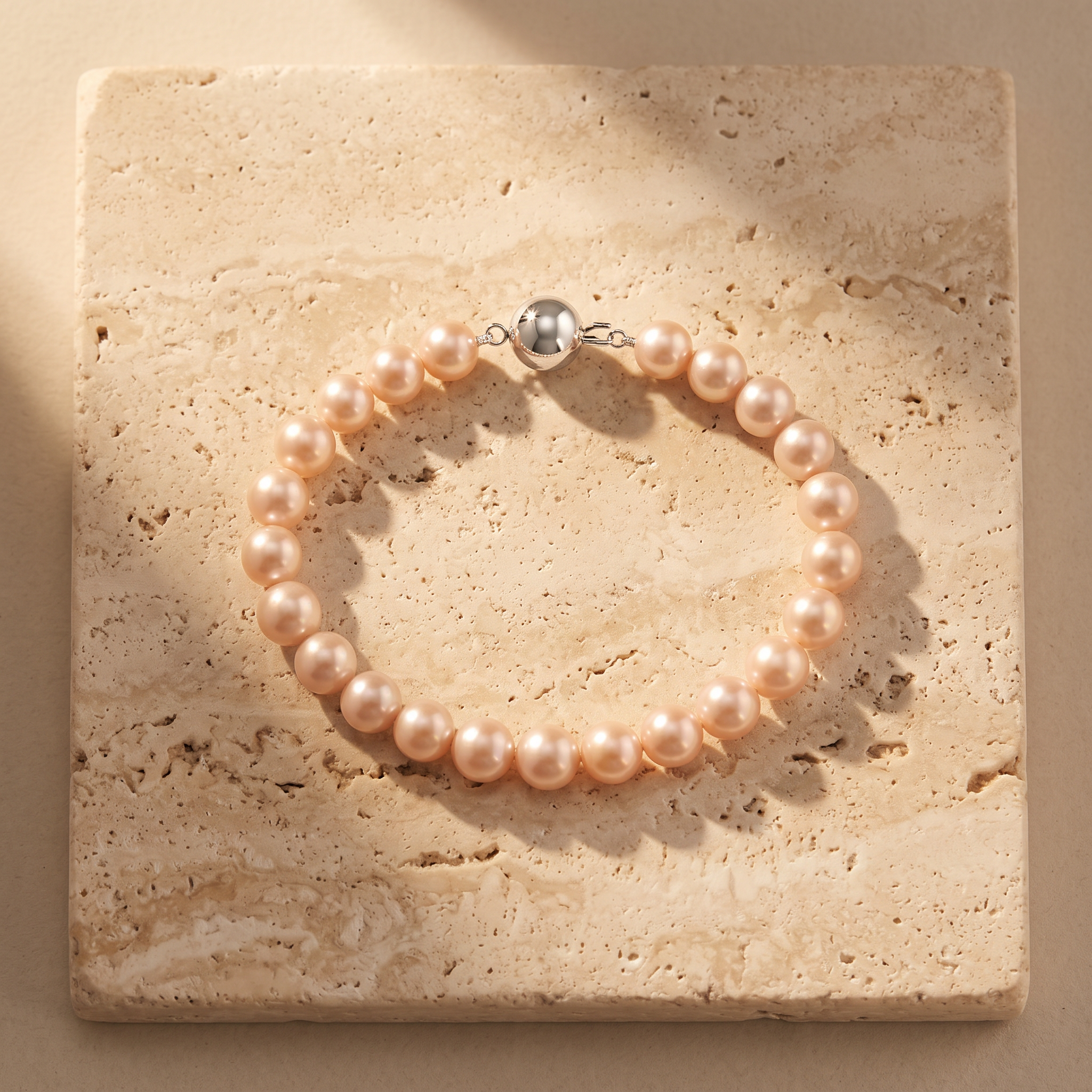 5mm Classic Japanese Akoya Pearl Single Strand Bracelet by Angara
