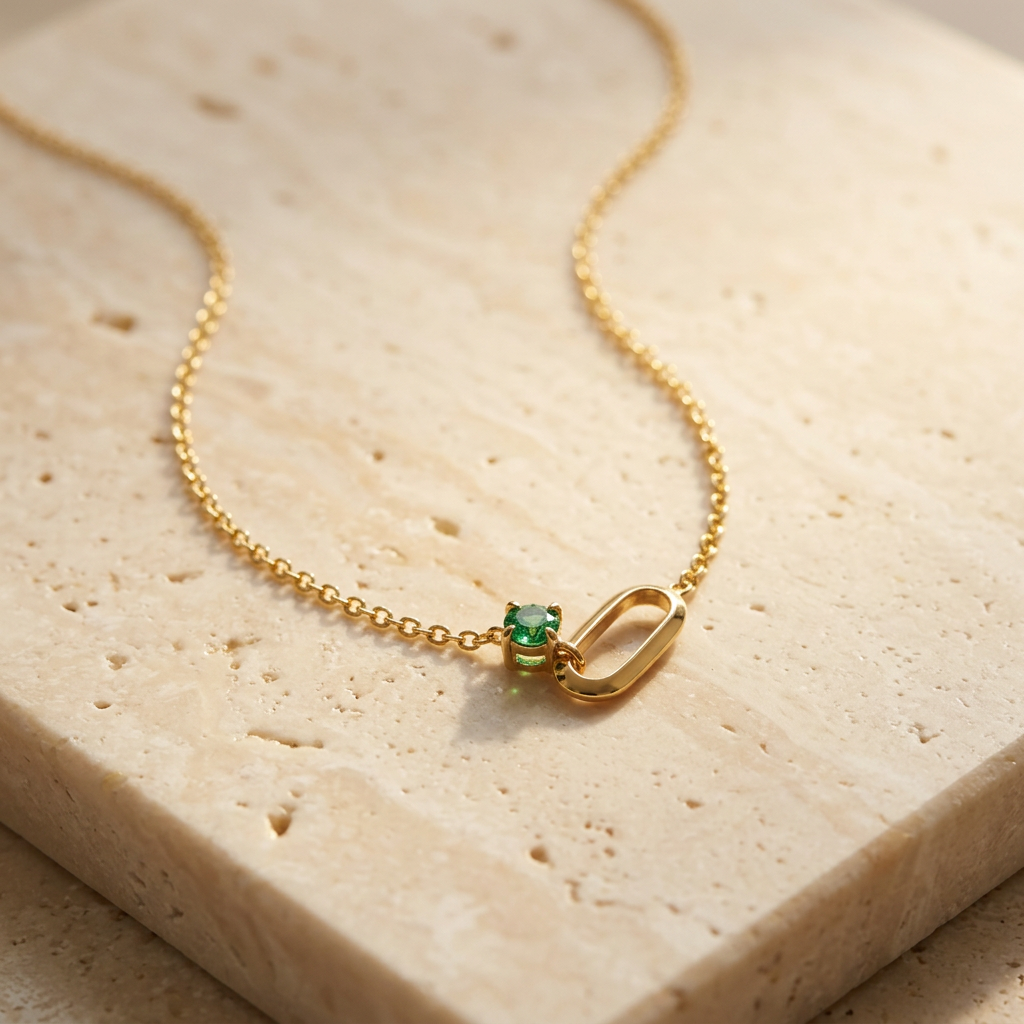 Emerald OG Link Necklace by YLANG23